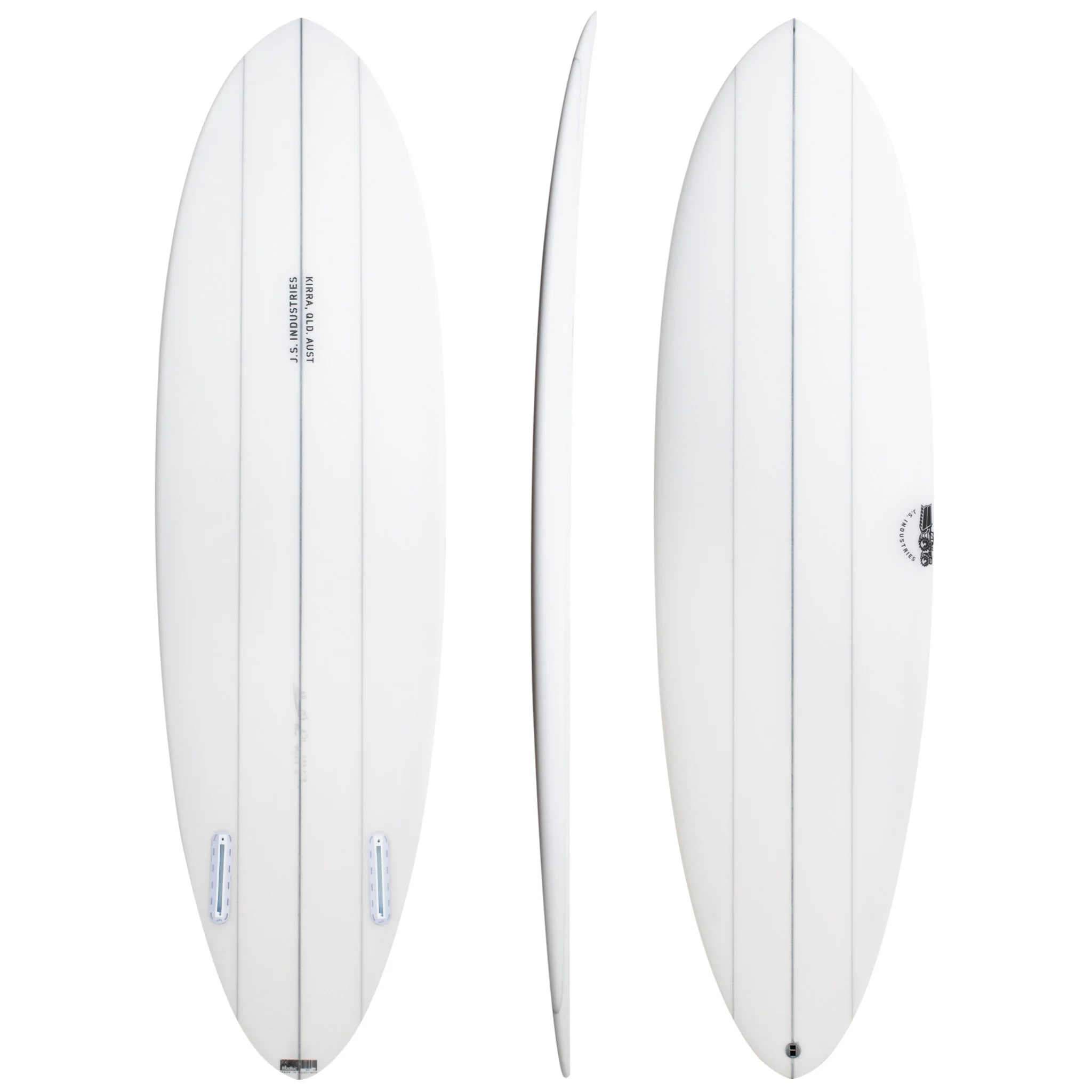 Big Baron Clear 6'8" x 21" X 2 7/8" - 42.80L, Round, 2x FCS 2 Fin Boxes, PE - ID:1025984