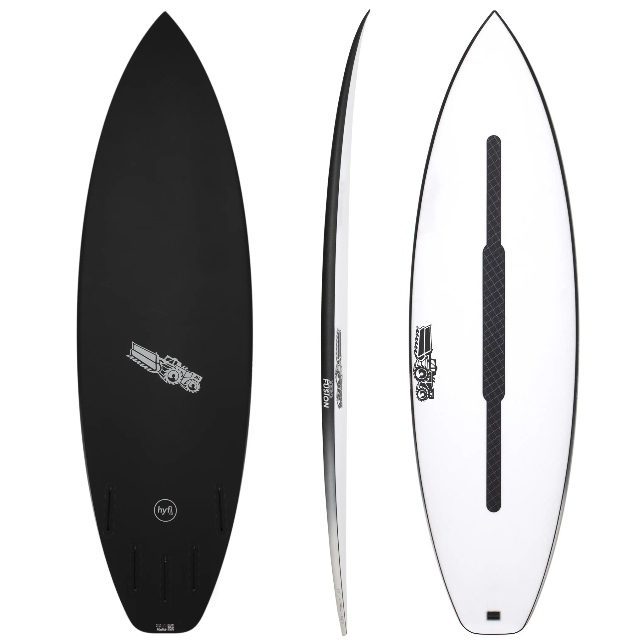 Xero Fusion 5'10" x 19 3/4" X  2 7/16" - 30.50L, Squash, 5x  FCS 2 Fin Boxes, HYFI 3.0 - ID:1037855