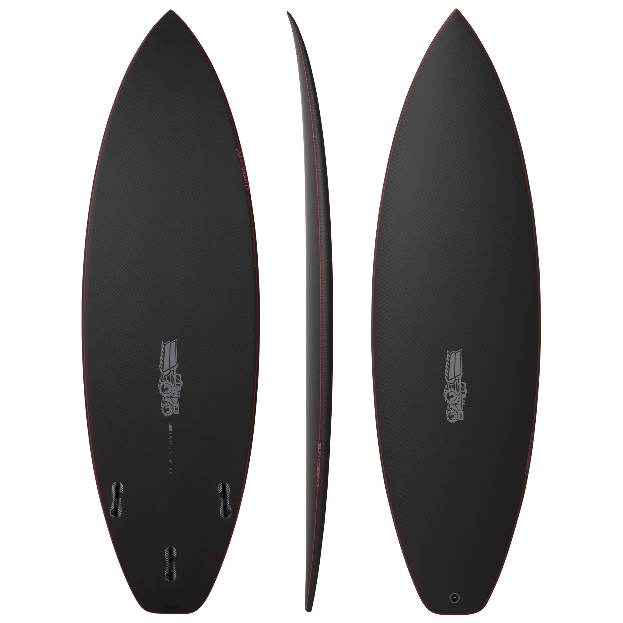 Xero Gravity 6'4" x 20 3/4" X  2 13/16" - 39.60L, Squash, 3x  FCS 2 Fin Boxes, Carbotune - ID:1052835