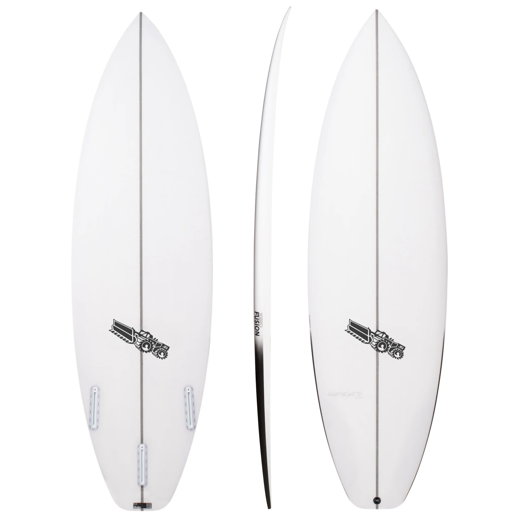 Xero Fusion 6'0" x 20 1/4" X 2 5/8" - 34.60L, Squash, 3x FCS 2 Fin Boxes, PU - ID:1055238