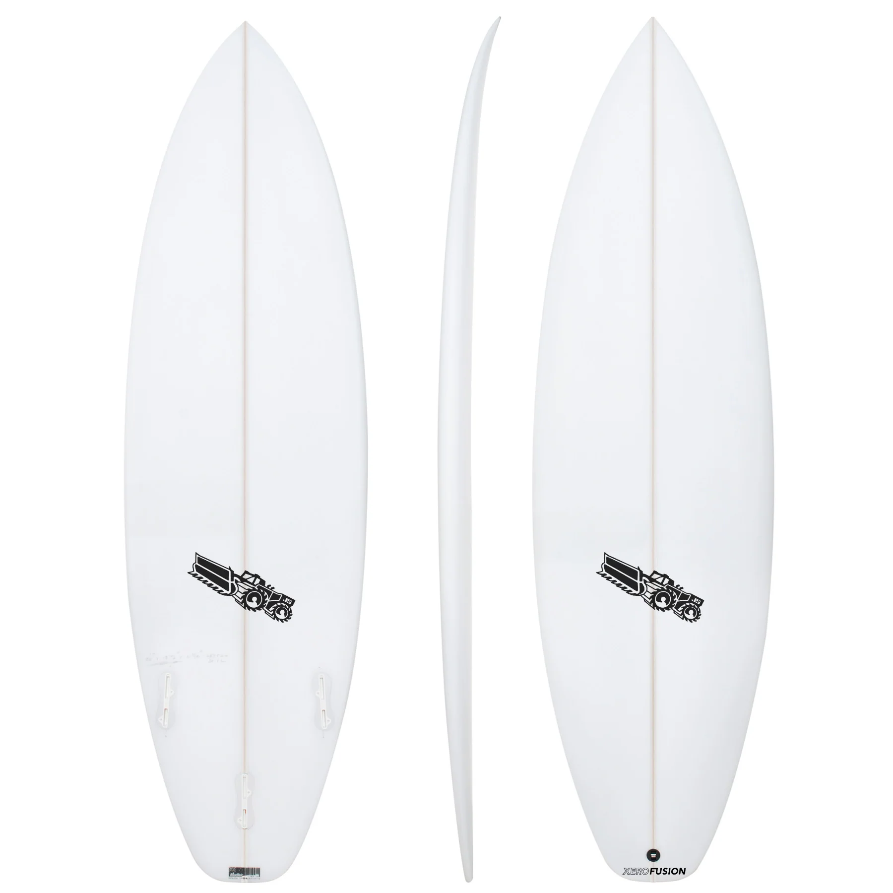 Xero Fusion 5'7" x 19 1/4" X 2 5/16" - 26.80L, Squash, 5x Futures Fin Boxes, PU - ID:1078604