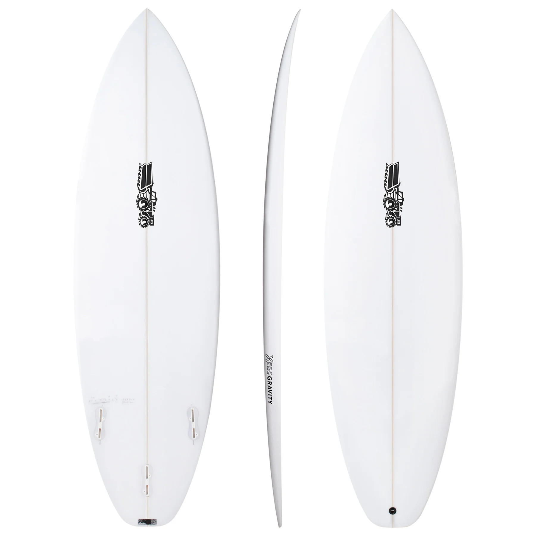 Xero Gravity 6'1" x 20" X 2 9/16" - 33.60L, Squash, 3x FCS 2 Fin Boxes, PU - ID:1090364