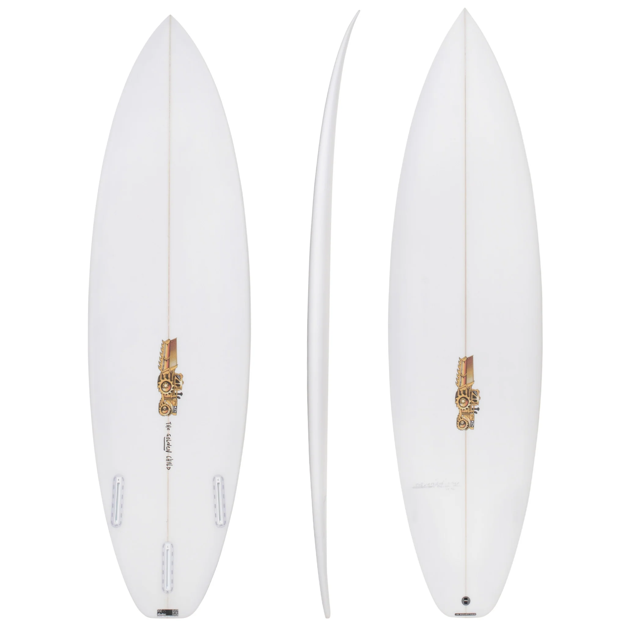 Golden Child 6'3" x 19" X 2 9/16" - 31.60L, Squash, 3x Futures Fin Boxes, PU - ID:1102519