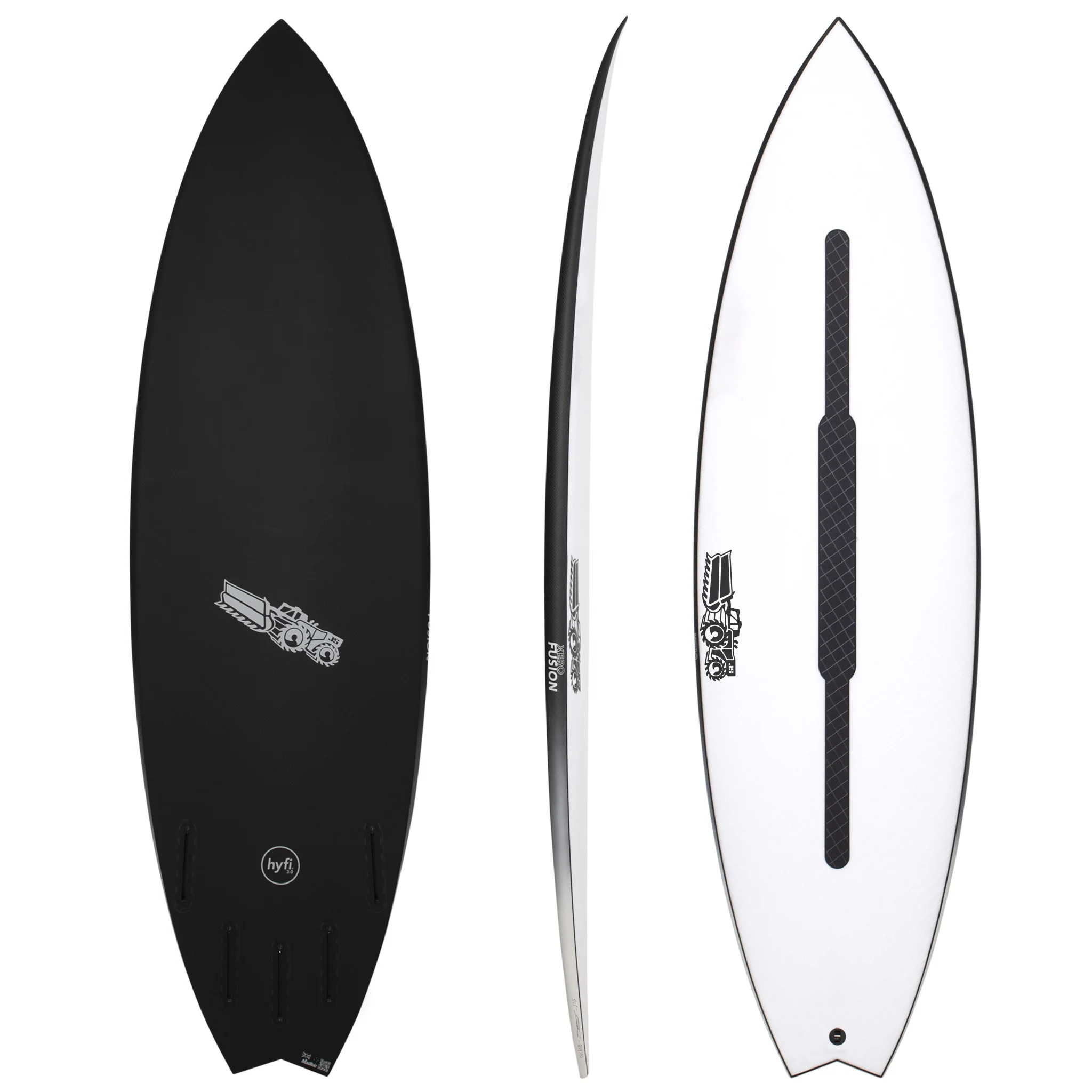 Xero Fusion 6'4" x 21 1/4" X  2 7/8" - 42.10L, Squash, 5x  Futures Fin Boxes, HYFI 3.0 - ID:990229